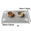 Tapete de alimentação para animais de estimação-placemat absorvente para alimentos e tigela de água, com suporte de borracha à prova d'água, tapete de água de secagem rápida para cachorro e gato